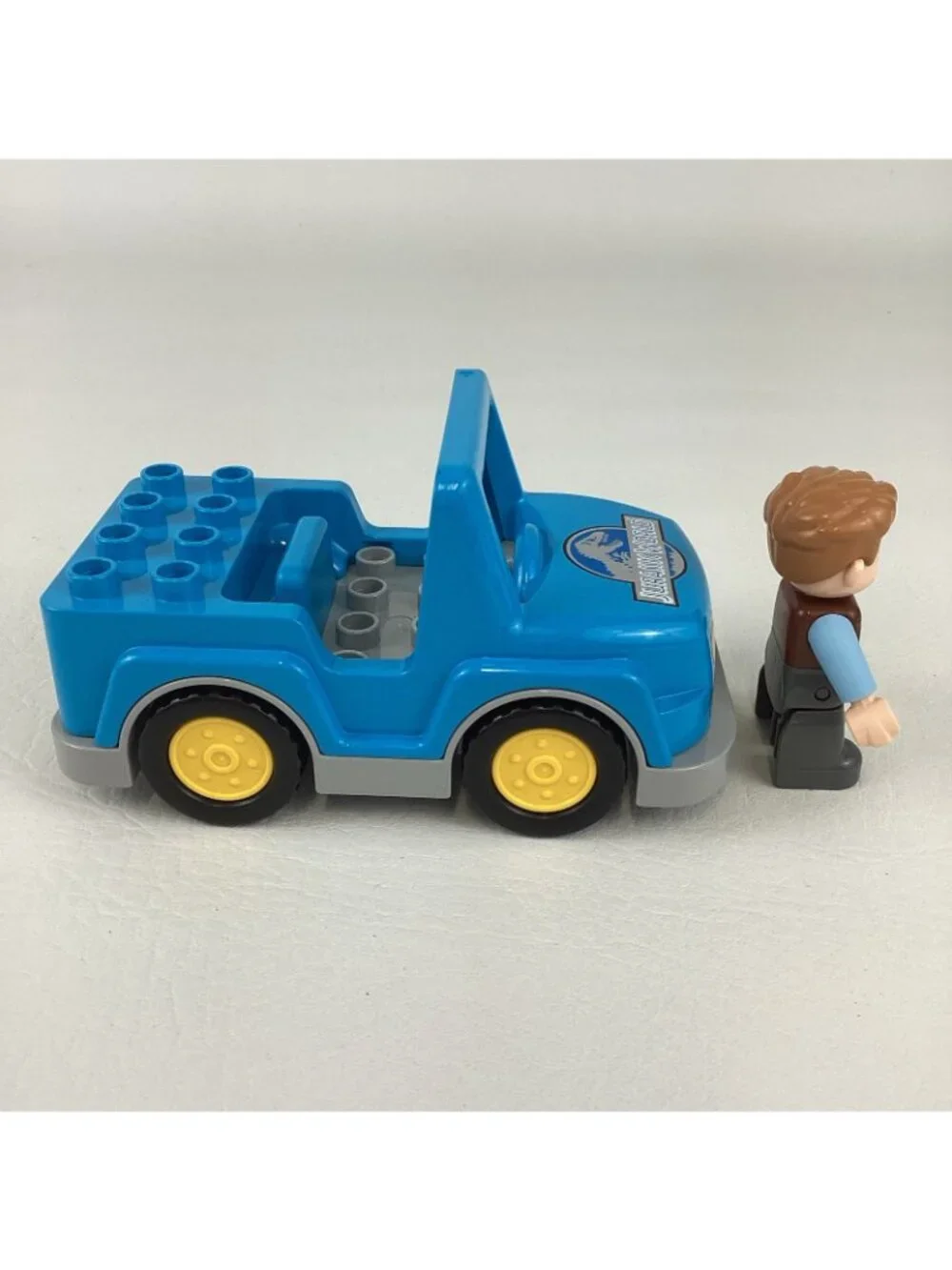 Lego Duplo Jurassic World Blue Truck Owen Grady MiniFigure Jeep 2012 Toy Lot